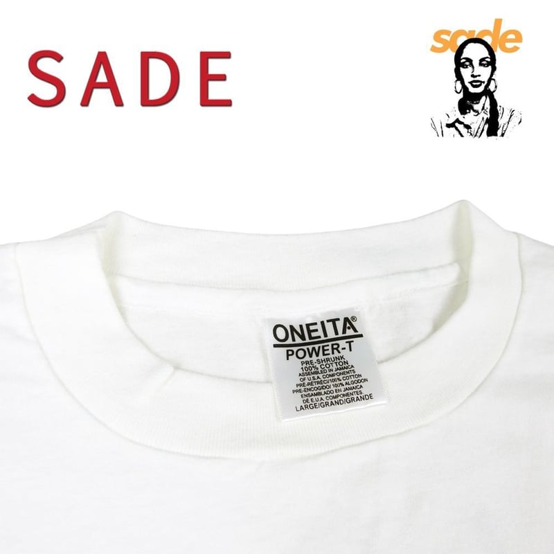 SADE シャーデー Tシャツ USA製 半袖 ホワイト L サイズ バンドT
