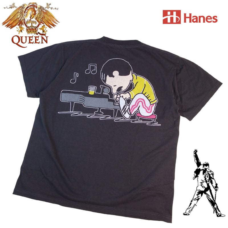 QUEEN クイーン Tシャツ チャコール バンドT ロックT メンズ