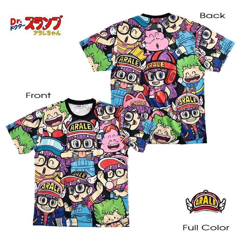 ドクタースランプ アラレちゃん Tシャツ メンズ 半袖 レディース 総柄