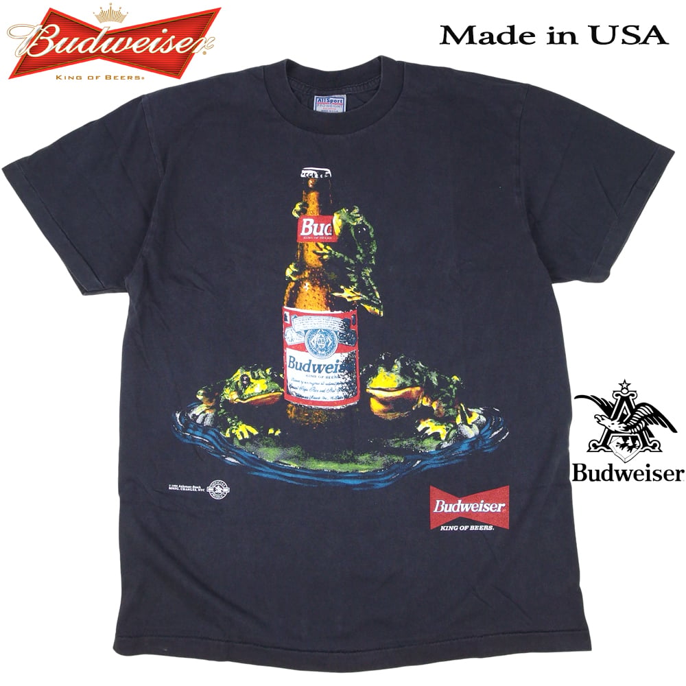 Budweiser バドワイザー Tシャツ ブラック Lサイズ 半袖 アメリカ