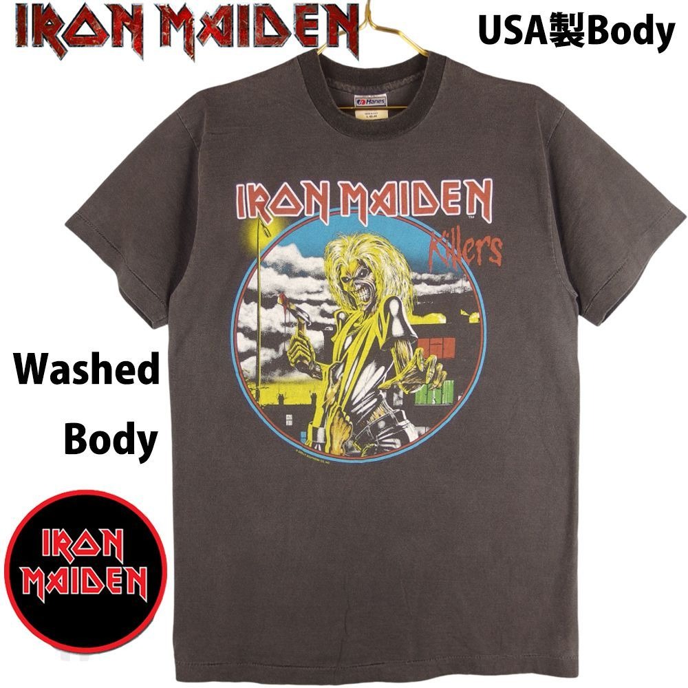 IRON MAIDEN アイアンメイデン Tシャツ USA製 半袖 ウォッシュ 