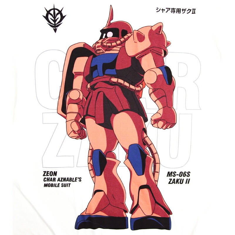 機動戦士ガンダム シャア専用 ザク Tシャツ GUNDAM メンズ zaku MS