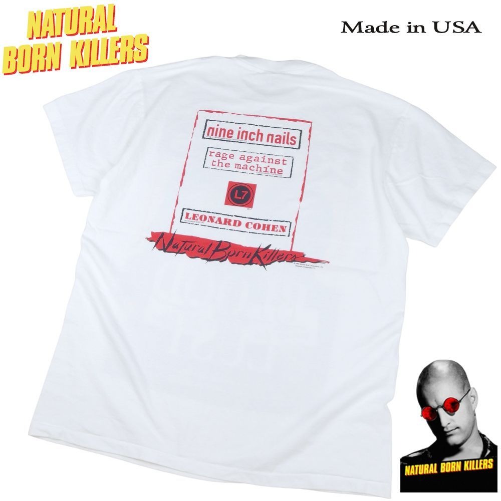ナチュラルボーンキラーズ 1994年 ムービー T USA製 ホワイト Lサイズ