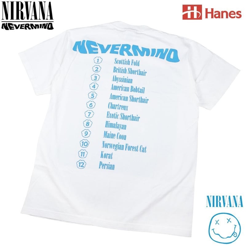 NIRVANA ニルヴァーナ Tシャツ Hanes製 ホワイト Lサイズ ニルバーナ