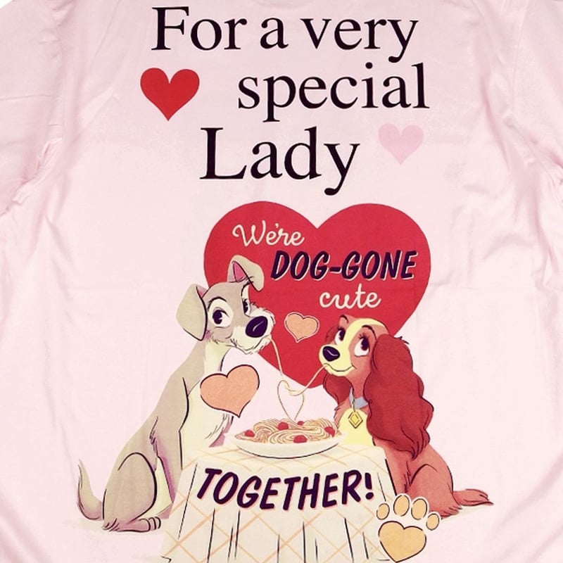 わんわん物語 Tシャツ レディ トランプ 半袖 Lady and Tramp