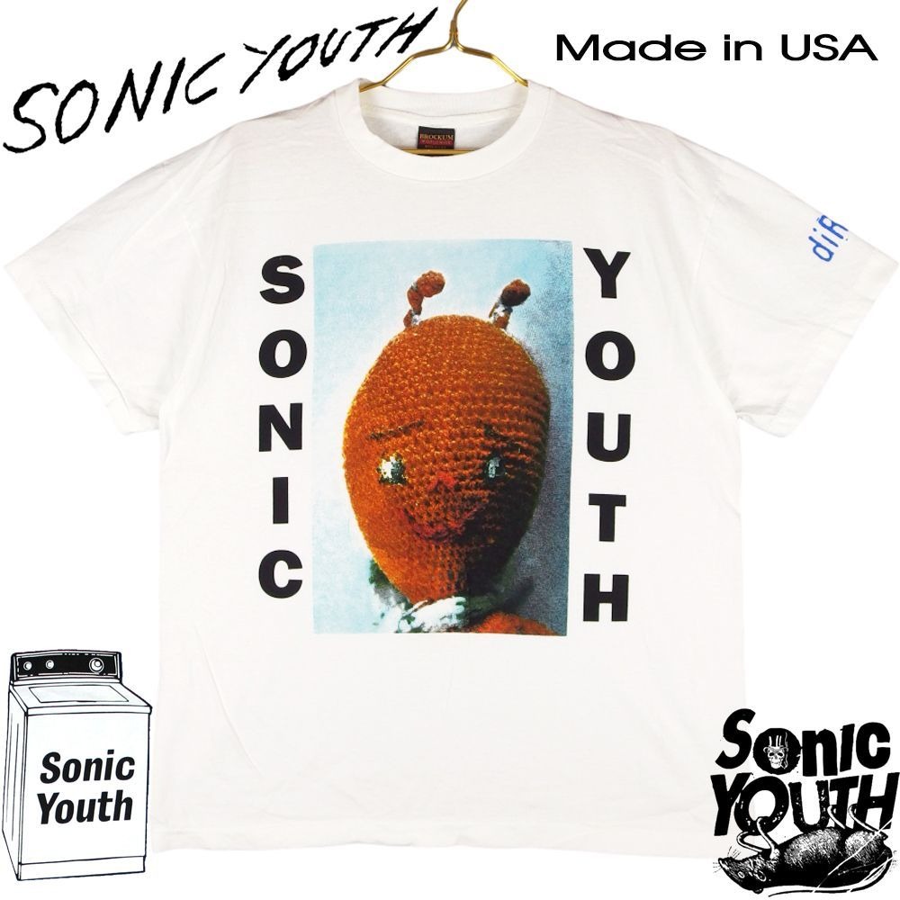 SONIC YOUTH ソニックユース Tシャツ USA製 ホワイト Lサイズ sonic y