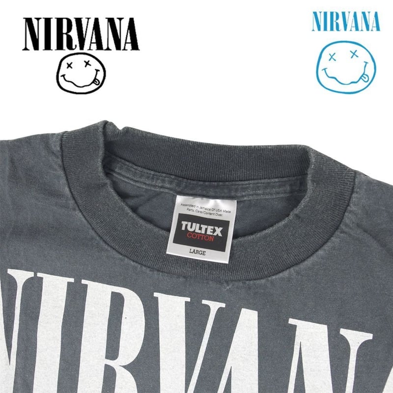 NIRVANA ニルバーナ Tシャツ IN UTERO グレー ニルヴァーナ バンドT