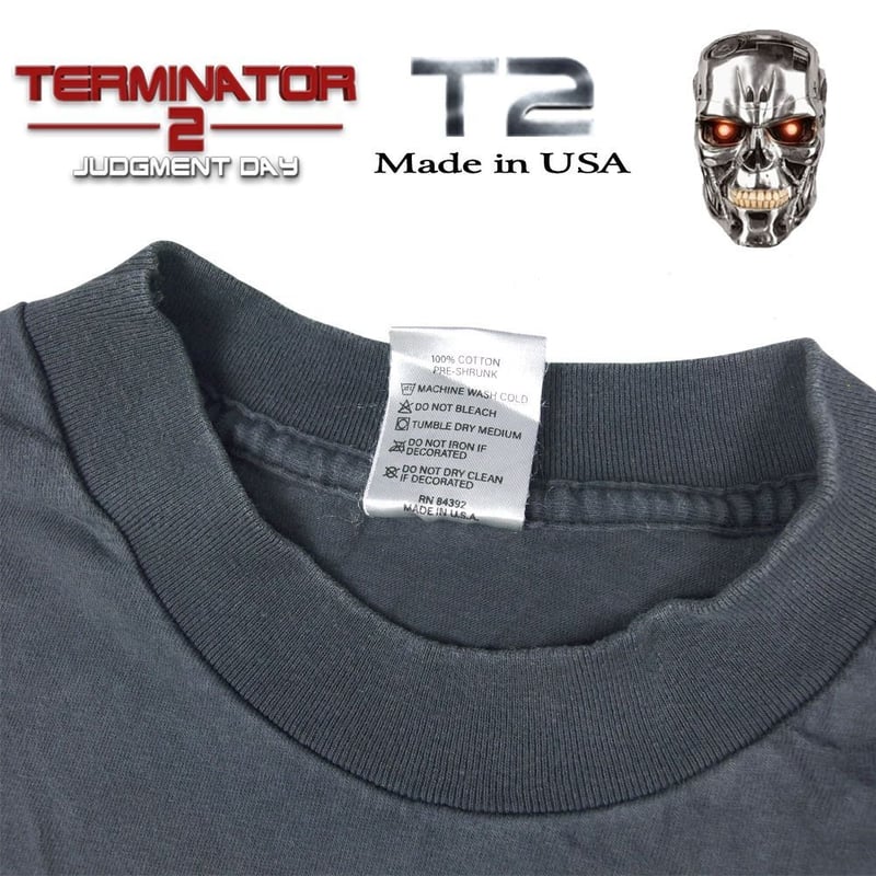 TERMINATER 2 ターミネーター Tシャツ 1991年 ムービーT USA製 チャコー
