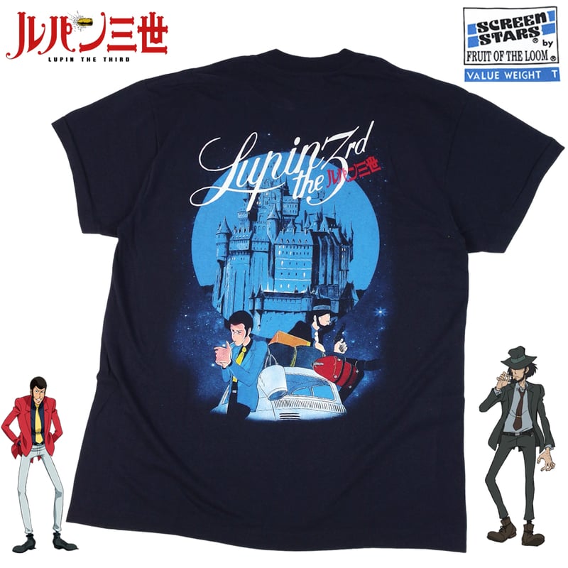 Lupin the 3rd ルパン三世 Tシャツ ブラック Lサイズ 半袖 アメコミ