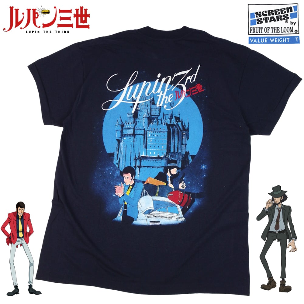 Lupin the 3rd ルパン三世 Tシャツ ブラック Lサイズ 半袖 アメコミ 