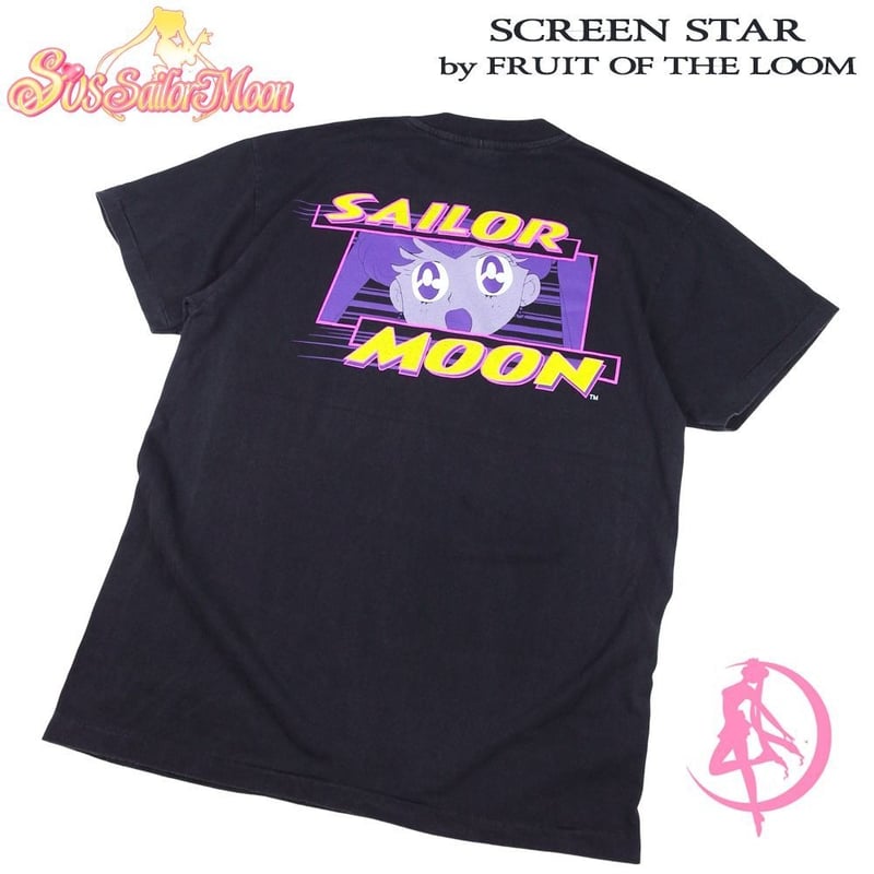 セーラームーン Tシャツ 黒 アニメT 月野うさぎ 美少女戦士 セーラームーン Tシャツ アニメ ブラック Lサイズ
