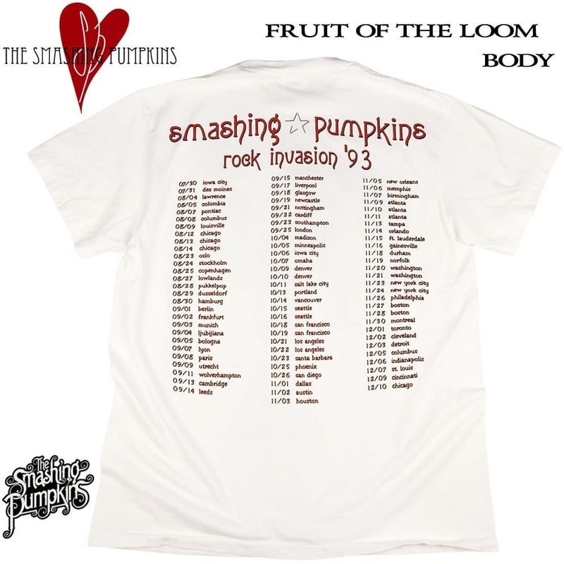 Smashing Pumpkins スマッシングパンプキンズ Tシャツ USA製 スマパン
