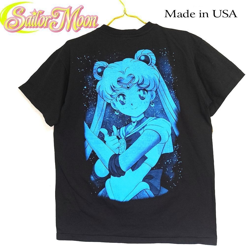 美少女戦士セーラームーン アニメ Tシャツ ブラック Lサイズ 半袖 ユニ