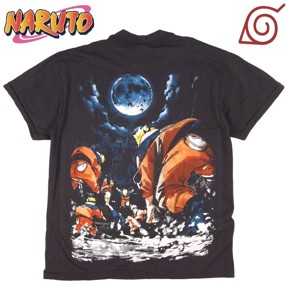 NARUTO Tシャツ ナルト アニメ チャコール Lサイズ アニメ メンズ