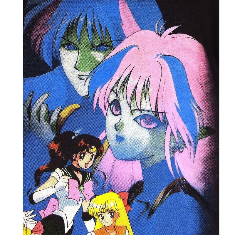 美少女戦士セーラームーン Tシャツ USA製 アニメ ブラック Lサイズ