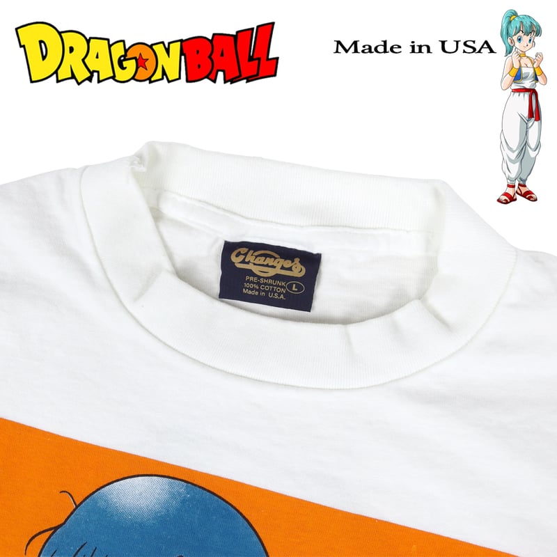 DRAGON BALL Tシャツ ドラゴンボール アニメ ホワイト Lサイズ ブルマ 