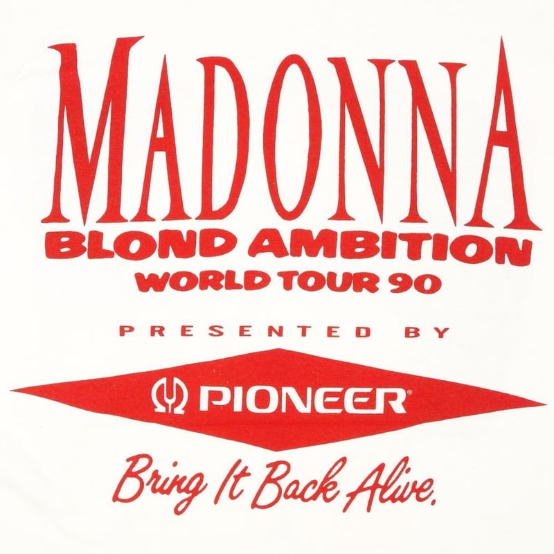 MADONNA マドンナ Tシャツ ホワイト Lサイズ バンドT blond ambition