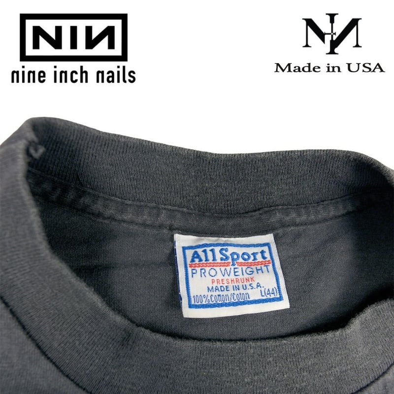 nine inch nails ナインインチネイルズ USA製 ブラック Lサイズ NIN ロ