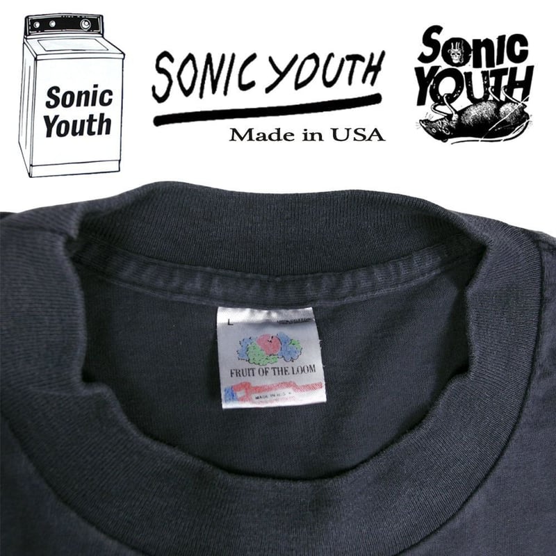 SONIC YOUTH ソニックユース Tシャツ USA ブラック Lサイズ