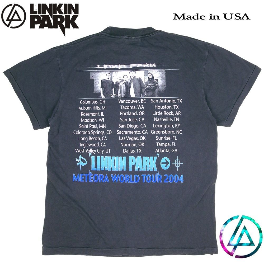 LINKIN PARK リンキンパーク Tシャツ USA製 ブラック Lサイズ バンドT