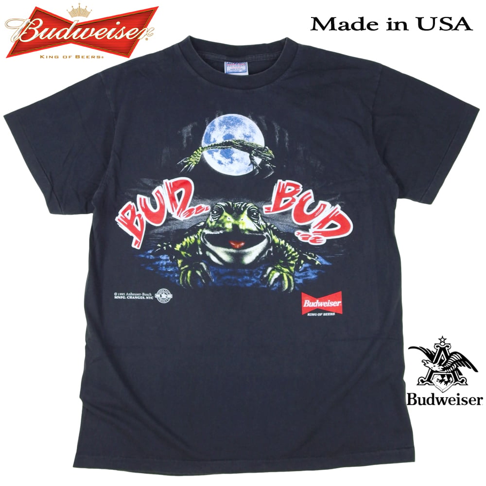 Budweiser バドワイザー Tシャツ ブラック Lサイズ 半袖 アメリカ