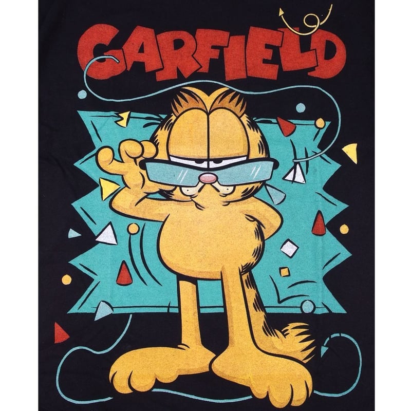 GARFIELD ガーフィールド Tシャツ ブラック Lサイズ アニメ