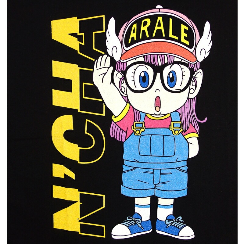 ドクタースランプ アラレちゃん Tシャツ メンズ 半袖 レディース 黒