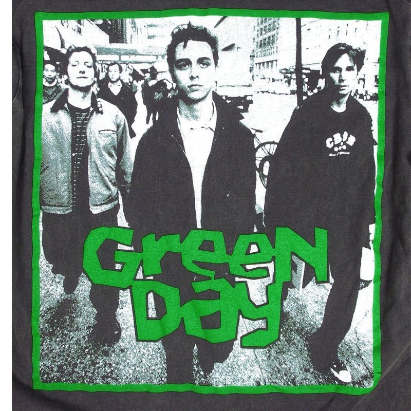 GREEN DAY グリーンデイ ロンT 長袖 Tシャツ ブラック Lサイズ ロックT