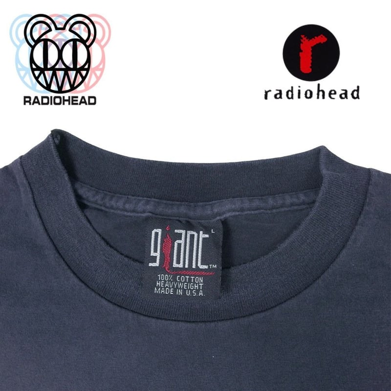 radiohead レディオヘッド Tシャツ USA製 ブラック Lサイズ Made in U