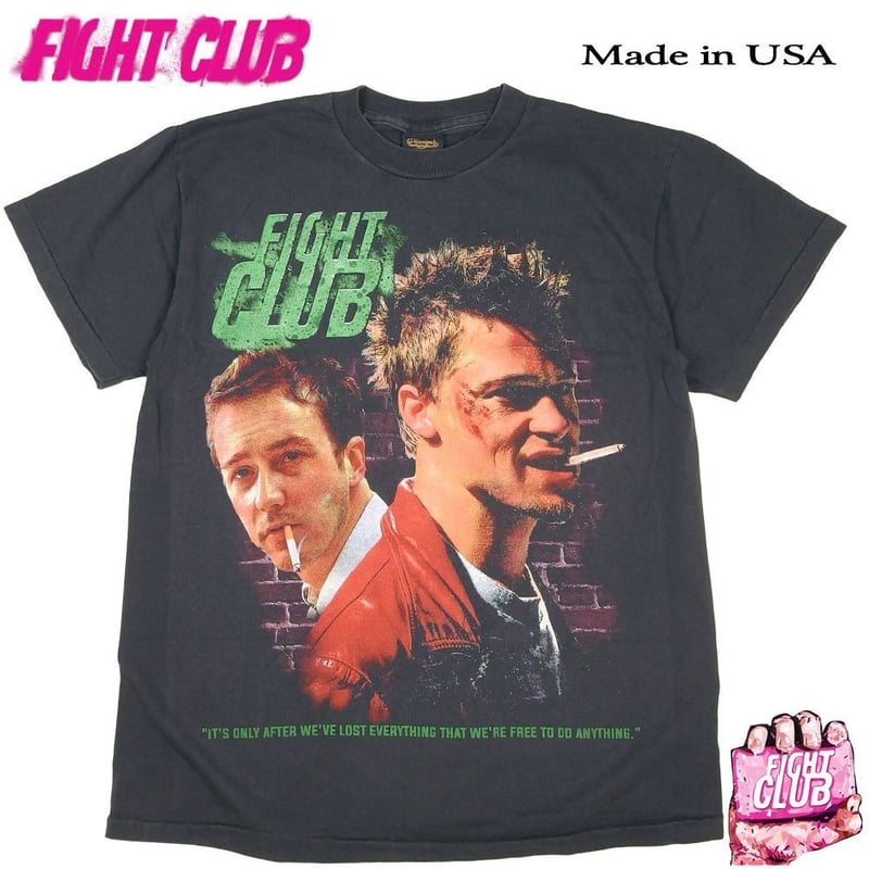 Fight Club ヴィンテージTシャツ FIGHT CLUB Tシャツ ファイトクラブ 半袖 1999 アメリカ ブラット
