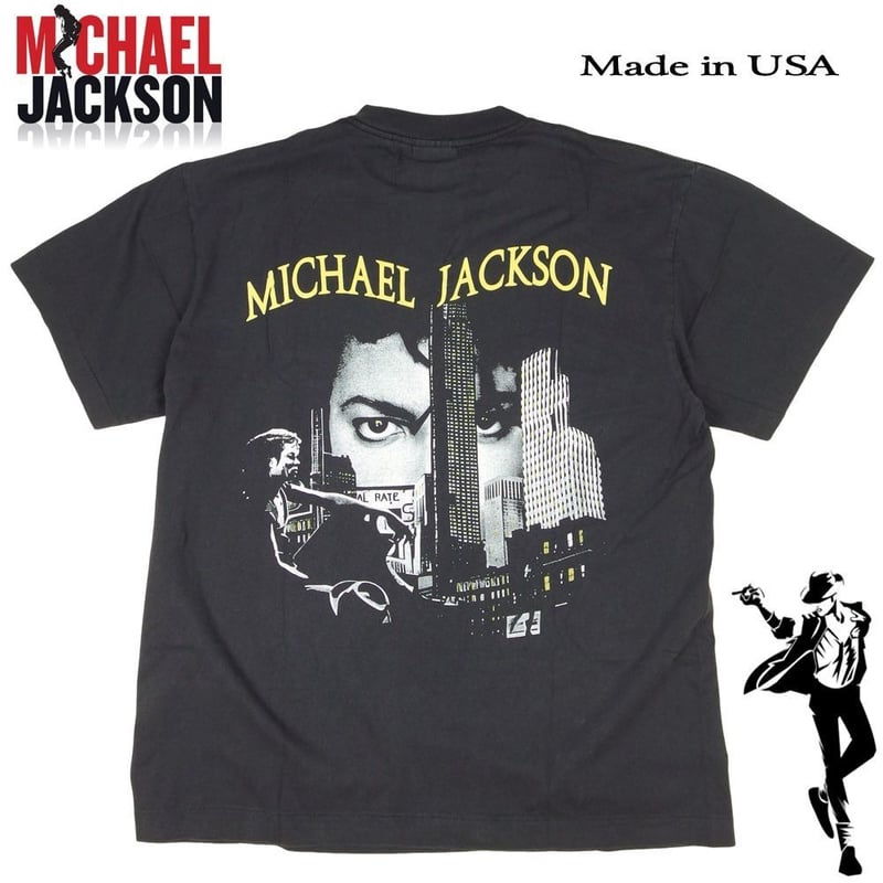 MICHAEL JACKSON マイケルジャクソン Tシャツ USA製 半袖 ブラック