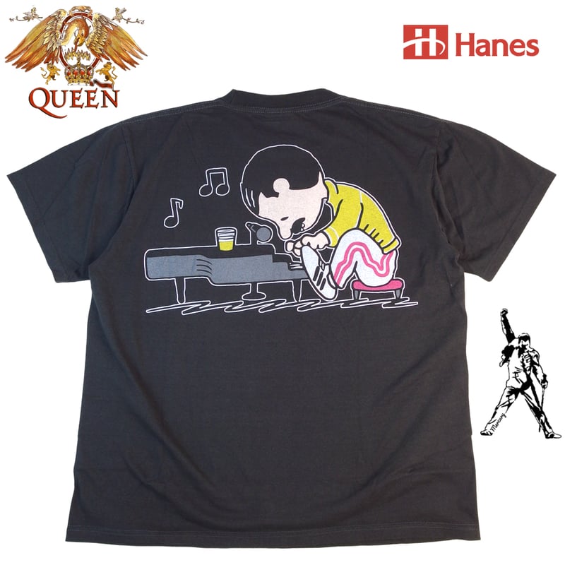 QUEEN クイーン Tシャツ チャコール バンドT ロックT メンズ