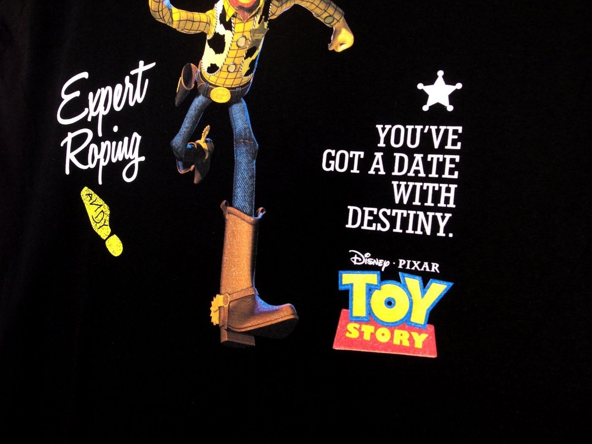 ウッディWOODY Tシャツ 半袖 バズライトイヤー ブラック Disney 