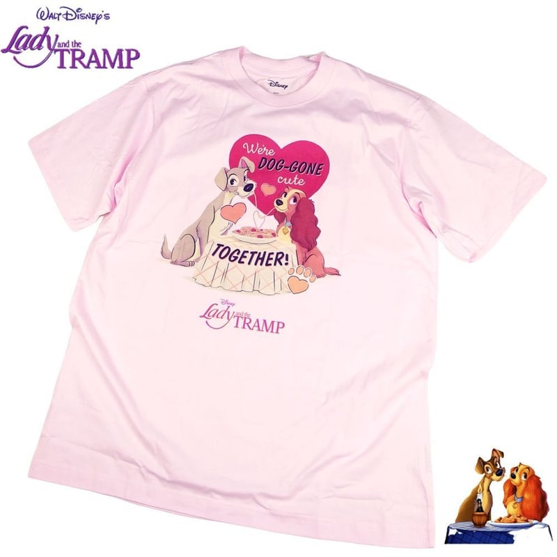 わんわん物語 Tシャツ レディ トランプ 半袖 Lady and Tramp かわいい