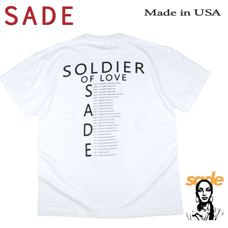 SADE シャーデー Tシャツ USA製 半袖 ホワイト L サイズ バンドT