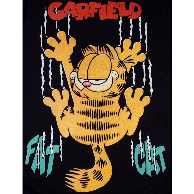 GARFIELD ガーフィールド Tシャツ ブラック Lサイズ アニメ ラザニア
