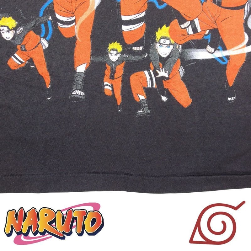NARUTO Tシャツ ナルト アニメ チャコール Lサイズ アニメ メンズ