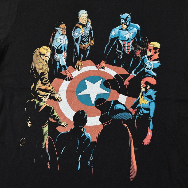 マーベル Tシャツ MARVEL メンズ キャプテンアメリカ アベンジャーズ