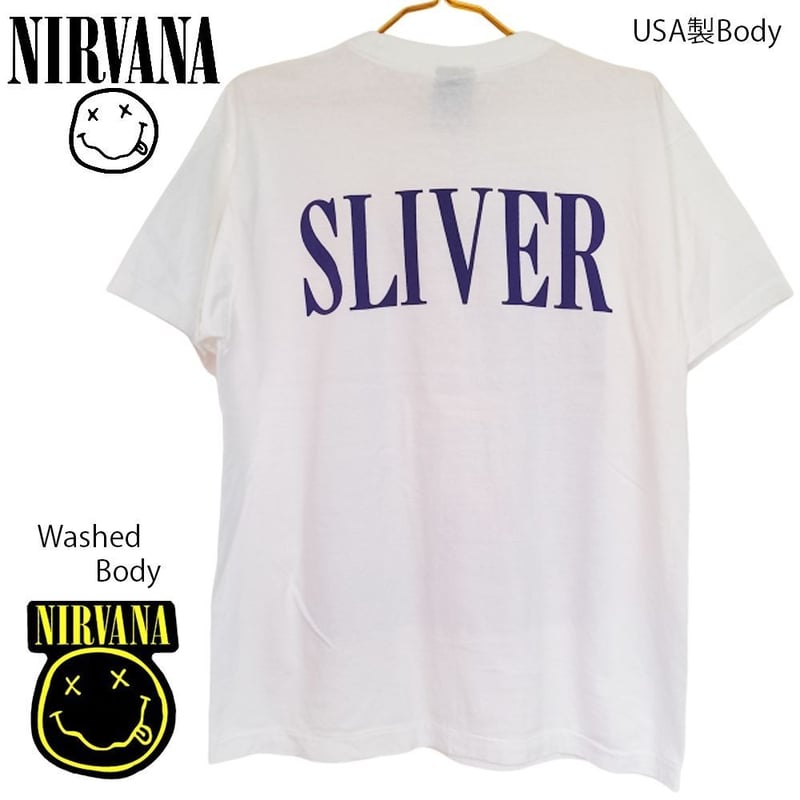 NIRVANA ニルヴァーナ Tシャツ SILVER アメリカ製 ホワイト L