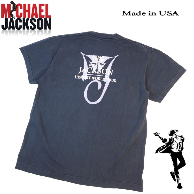 MICHAEL JACKSON マイケルジャクソン Tシャツ USA製 半袖 ブラック L