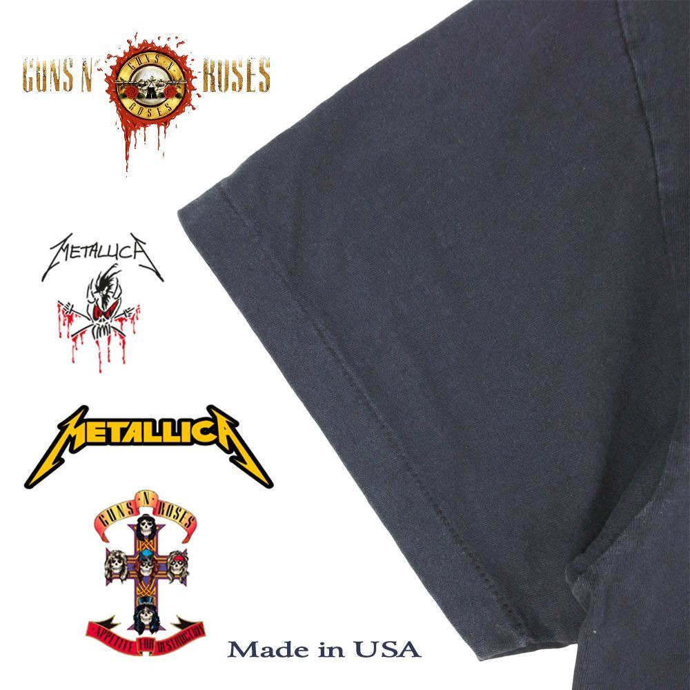 METALLICA Tシャツ GUNS N' ROSES ガンズアンドローゼス ブラック US