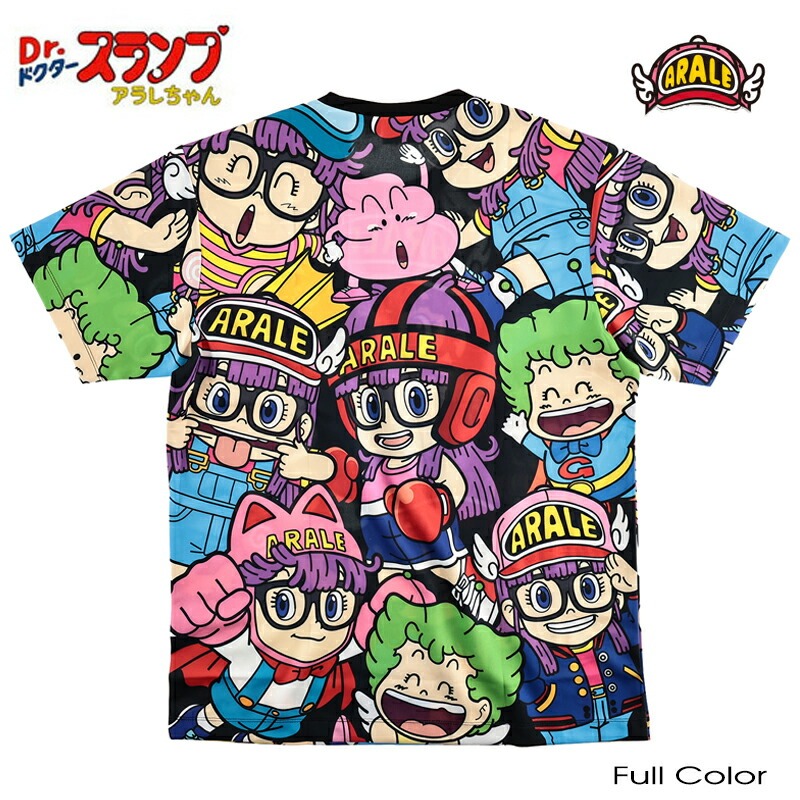 ドクタースランプ アラレちゃん Tシャツ メンズ 半袖 レディース 総柄