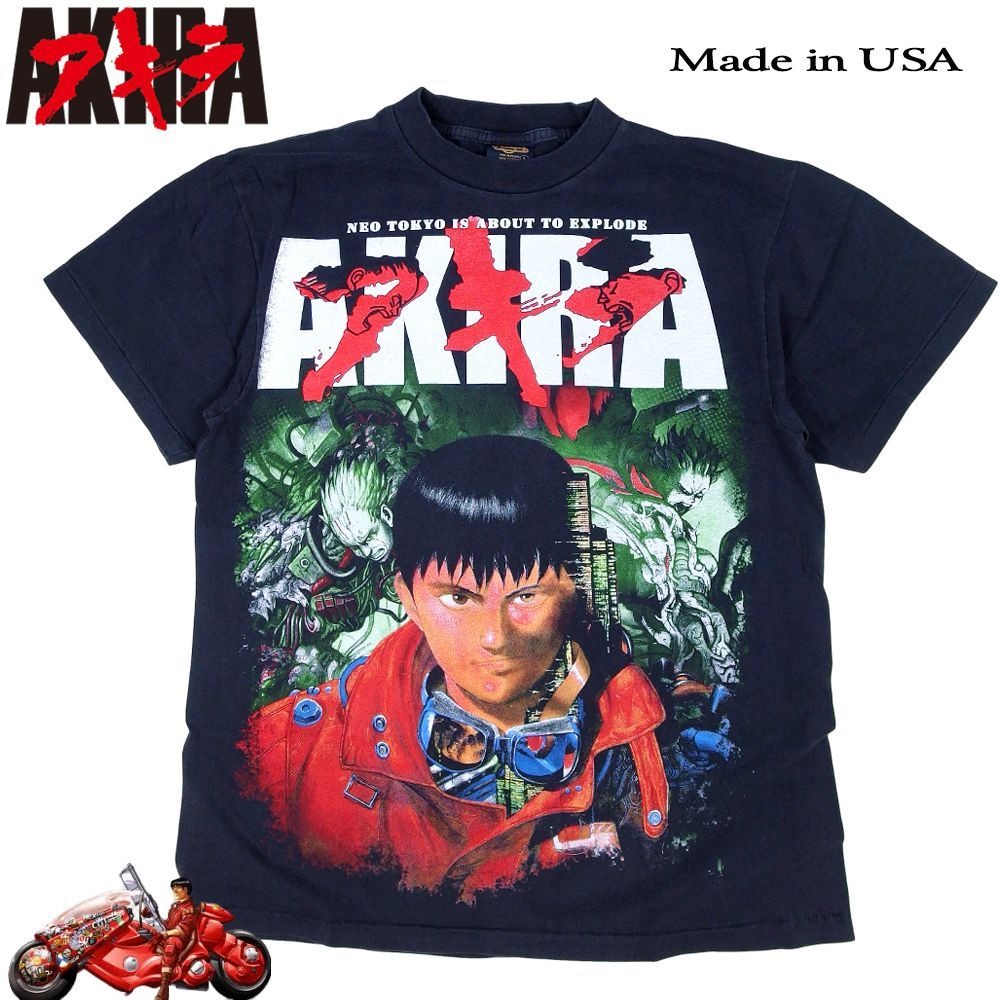 AKIRA アキラ アニメ Tシャツ USA製 ブラック Lサイズ 半袖 メンズ