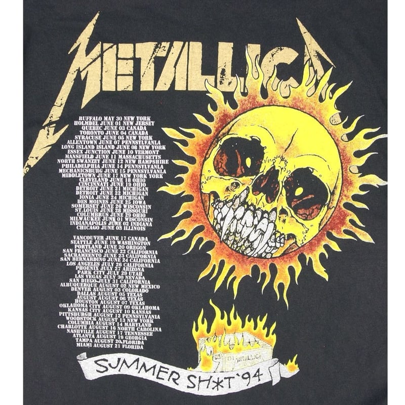 【食の匠様】LLICA メタリカ '94 ツアーTシャツ XL USA製 食の匠様】LLICA メタリカ '94 ツアーTシャツ XL USA製 METALLICA