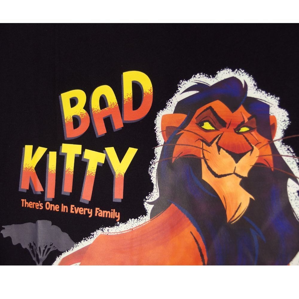 VILLANS ヴィランズ Tシャツ SCAR 半袖 スカー ブラック Disney