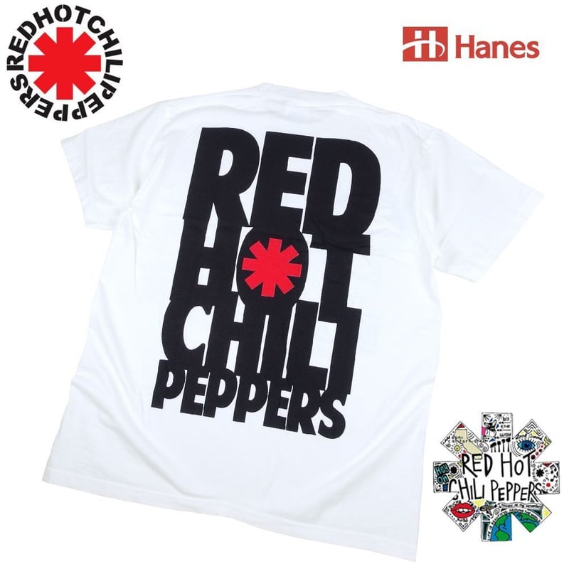 RED HOT CHILIPEPPERS レッドホットチリペッパーズ Tシャツ ホワイト