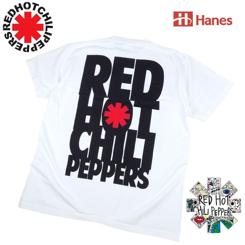 RED HOT CHILIPEPPERS レッドホットチリペッパーズ Tシャツ ホワイト