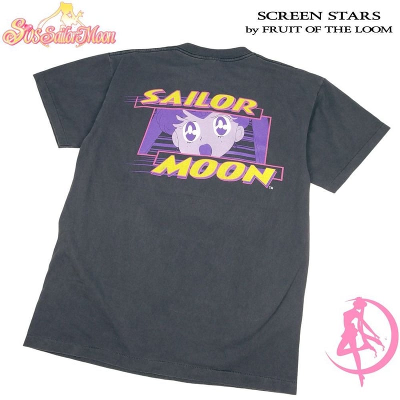 美少女戦士 セーラームーン Tシャツ アニメ ブラック 半袖 メンズ