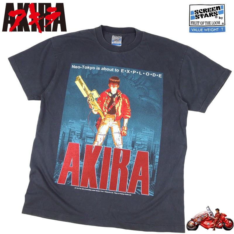 AKIRA アキラ アニメ Tシャツ ブラック Lサイズ 半袖 メンズ