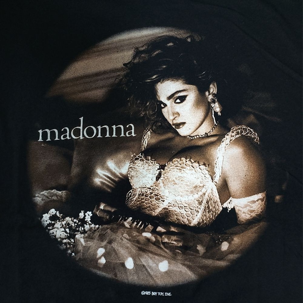 MADONNA マドンナ Tシャツ GILDAN製 ブラック Lサイズ バンドT the vi